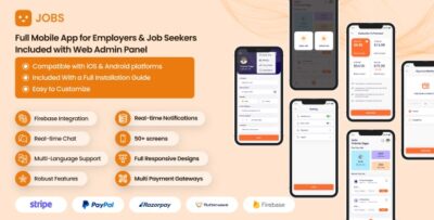 Full App Job Portal Remote Hiring Freelancer App Naukri Indeed Posting