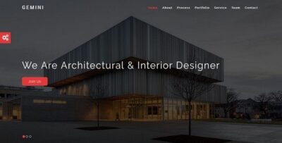 GEMINI - Interior and Architecture HTML5 Template