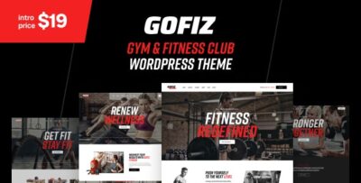 GoFiz - Gym & Fitness Club WordPress Theme