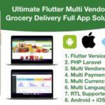 Grocery delivery services ecommerce multi vendors(android + iOS + website) flutter 3 laravel v5.0
