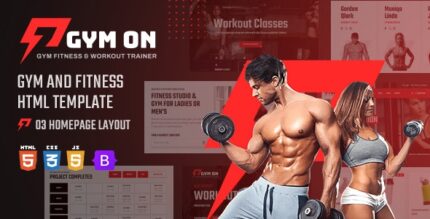 GymOn - Gym and Fitness Club HTML Template