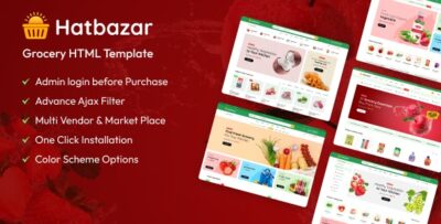 Hatbazar - Grocery & Organic Food HTML Template