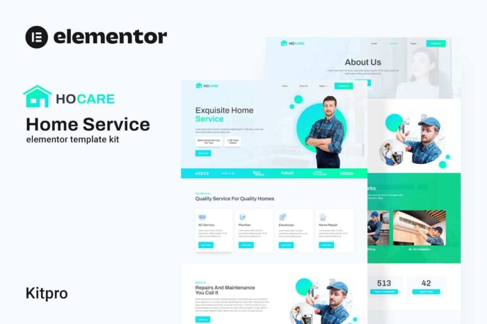 Hocare - Home Service Elementor Template Kit