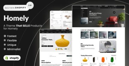 Homely - Furniture & Pottery Decor Shopify 2.0 Theme