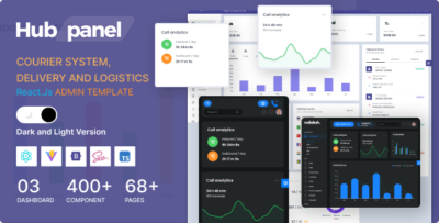 HubPanel - Courier System, Delivery And Logistic Admin Dashboard Template