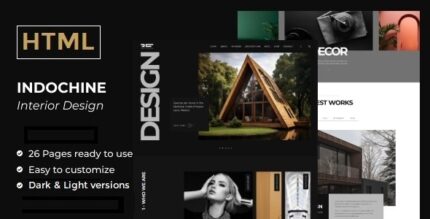 Indochine - Architecture and Interiors HTML Template