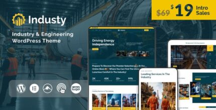 Industy - Factory & Industry WordPress Theme