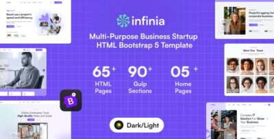 Infinia - Multipurpose Business Startup HTML Bootstrap 5 Template