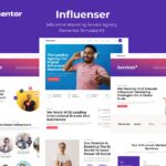 Influenser - Influencer Marketing Services Agency Elementor Template Kit