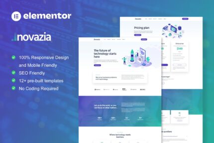 Inovazia - IT Services Elementor Pro Full Site Template Kit