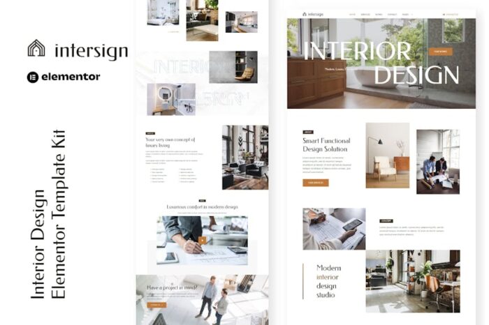 InterSign - Interior Design & Architecture Elementor Template Kit