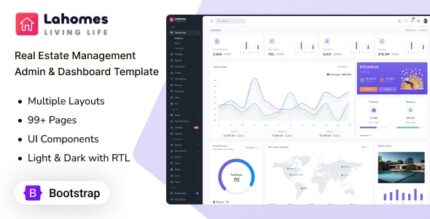 Lahomes - Real Estate Management Admin Dashboard & UI Kit