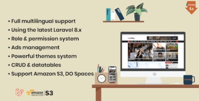 LaraMag - Laravel News & Magazine Multilingual System v7.4.0