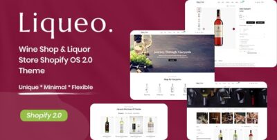 Liqueo - Wine Shop & Liquor Store Shopify OS 2.0 Theme