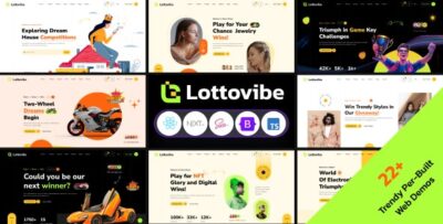 Lottovibe - Online Lotto & Lottery React Next JS Template