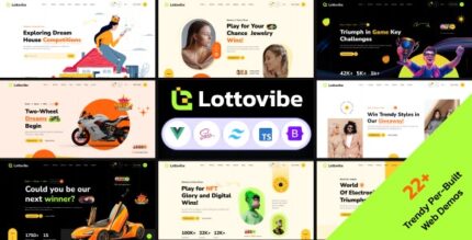 Lottovibe - Online Lotto & Lottery Vue Nuxt JS Template