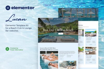 Lucan – Beach Club & Lounge Bar Elementor Template Kit