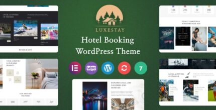 LuxeStay - Hotel Booking WordPress theme