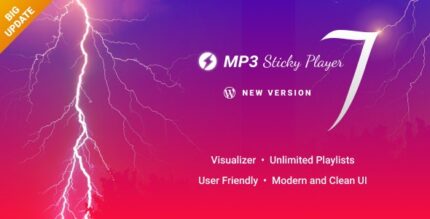 MP3 Sticky Player - Wordpress Plugin v8.0