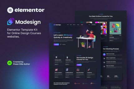 Madesign – Online Design Courses Elementor Template Kit