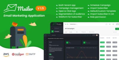 Mailer- Email Marketing Application - NULLED v1.5