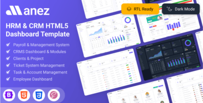 Manez - HRM & CRM HTML5 Bootstrap Dashboard Template