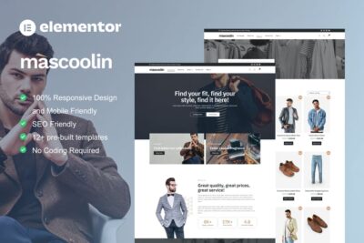 Mascoolin - Fashion Store Elementor Template Kit