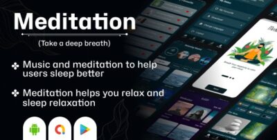 Meditation For Relax Meditation Music For Sleep Flutter App with Admin Panel