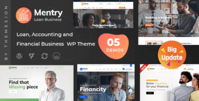 Mentry - Loan and Financial WordPress Theme V2.4v