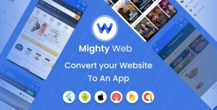 MightyWeb Webview - Web to App Convertor (Flutter + Admin Panel) v23.0