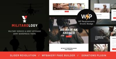 Militarology - Military Service WordPress Theme v1.0.12