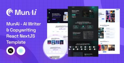 MunAi - AI Writer & Copywriting React NextJS Template