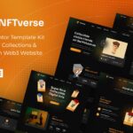 NFTverse Futuristic NFT Portfolio Elementor Template Kit