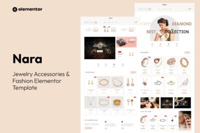 Nara - Jewelry Accessories Store Template Kit