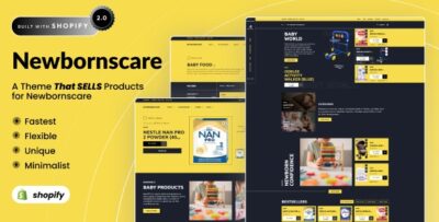 Newbornscare - Baby & Children Store Shopify OS 2.0 Theme