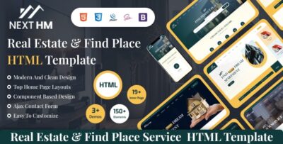 NextHM - Real Estate & Find Place Service HTML Template