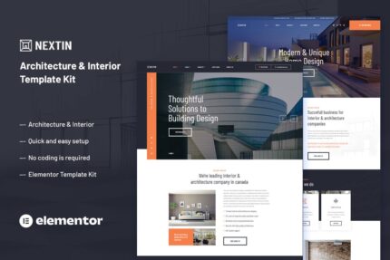 Nextin - Architecture & Interior Elementor Template Kit