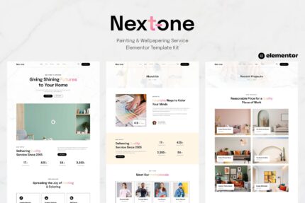 Nextone - Painting & Wallpapering Service Elementor Template Kit