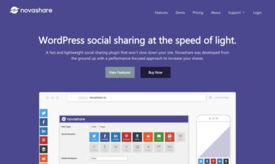 Novashare - WordPress Social Sharing Plugin v1.5.3