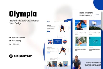 Olympia - Basketball Sport Organization Template Kits