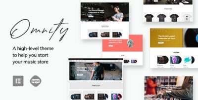 Omnity - Music Store WordPress Theme