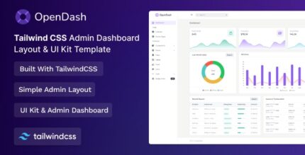 OpenDash - Tailwind CSS 3 Admin Layout & UI Kit Template