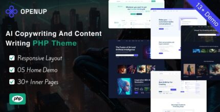 Openup - AI Writer and AI Application PHP Template