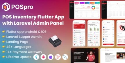 POSpro - POS Inventory Flutter App with Laravel Admin Panel SAAS