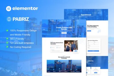 Pabriz - Engineering & Industrial Service Elementor Template Kit