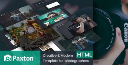 Paxton - Photography Portfolio Template