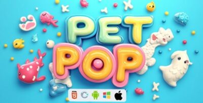 Pet Pop - HTML5 Game (Construct 3) + Admob