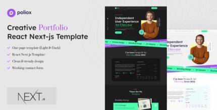 Poliox - Resume and Personal Portfolio React Next JS Template