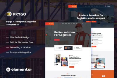 Prygo – Transport & Logistics Elementor Template Kit