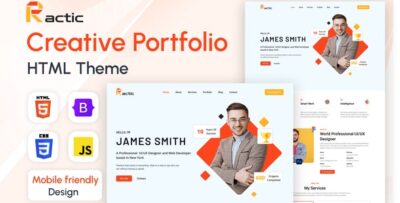 Ractic-Creative Portfolio HTML Template